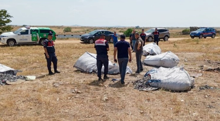 Edirne’de meraya katı atık döken şahsa ceza!