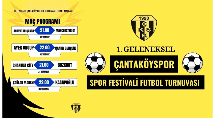 Çantaköyspor Spor Festivali Futbol Turnuvası Başlıyor