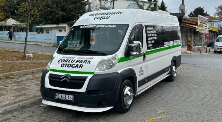 Çorlu-Değirmenköy Minibüs Seferleri Arttırıldı