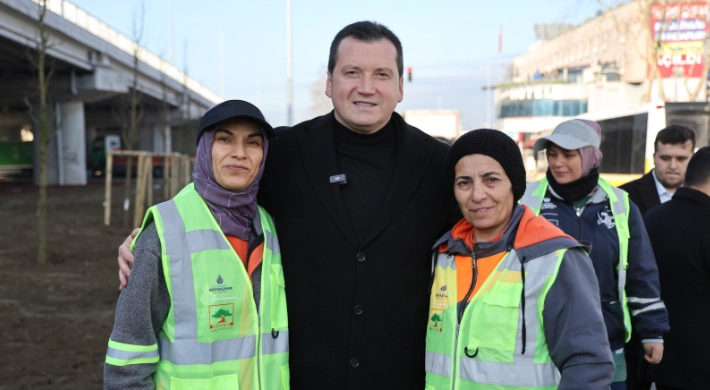 Başkan Balcıoğlu Viyadük Peyzaj Çalışmalarını Yerinde İnceledi