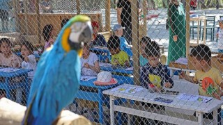 Antalya Hayvanat Bahçesi’nde minik öğrenciler için renkli etkinlik