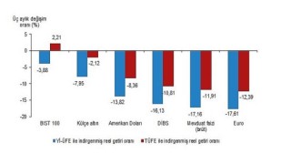 Aylık en yüksek reel getiri BIST 100 endeksinde oldu