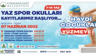 Bursa Osmangazi’de havuzlar çocuklar ile renklenecek