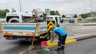 Kuvvetli yağışta Sakarya Büyükşehir’den anında müdahale