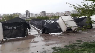 Niğde Patates Araştırma Enstitüsü seraları yağmura teslim oldu