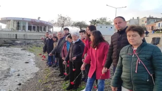 Üç fidan için Mudanya’dan denize karanfil