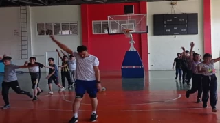 Batman Sason’da yetenek sınavlarına sportif hazırlık