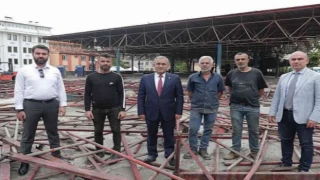 Kütahya Merkez pazar yerinde çalışmalar tam gaz