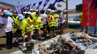 Muğla Milas’ta deniz dibi temizliği