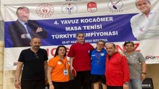 Sakaryalı özel sporcular ’masa’da üçüncü oldular