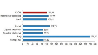 Yurt dışı üretici fiyat endeksi (YD-ÜFE) yıllık 100,54, aylık 6,51 arttı