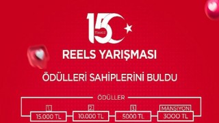 15 Temmuz Reels yarışmasının ödülleri sahiplerini buldu