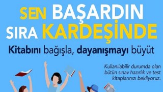 Buca’da anlamlı kitap bağış kampanyası: Sen başardın sıra kardeşinde