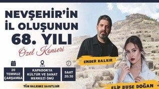 Nevşehir’in İl Oluşunun 68. Yıl Dönümü Kutlanacak