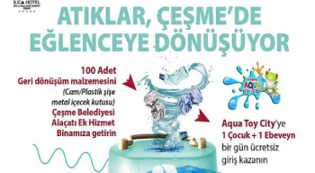 Atıklar Çeşme’de eğlenceye dönüşüyor