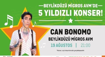 Can Bonomo, Beylikdüzü Migros AVM’de sevenleriyle buluşacak