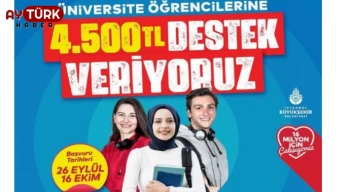 75 bin öğrenciye 4 bin 500 TL destek