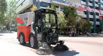 Çankaya’nın Çevre Dostu Süpürme Aracı