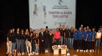 Çukurova Belediyesi ADS Kadın Voleybol Takımının tanıtım toplantısı yapıldı