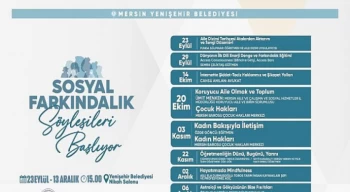 Yenişehir Belediyesi “Sosyal Farkındalık Söyleşileri” başlıyor