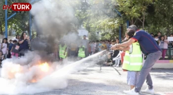 Diyarbakır İtfaiyesi’nden 3 bin 500 öğrenciye yangın eğitimi