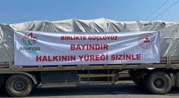 Bayındır’dan Deprem Bölgesine Yakacak Malzeme Gönderildi