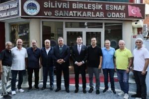 Başkan Balcıoğlu Silivri Birleşik Esnaf ve Sanatkârlar Odası'nı Ziyaret Etti