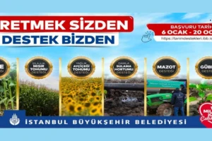 İBB'den 2025 Yılı Tarımsal Destek Başvuruları 5 Ocak'ta Başlıyor