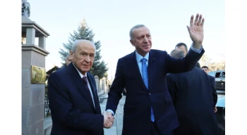 Cumhurbaşkanı Erdoğan Bahçeli ile buluştu